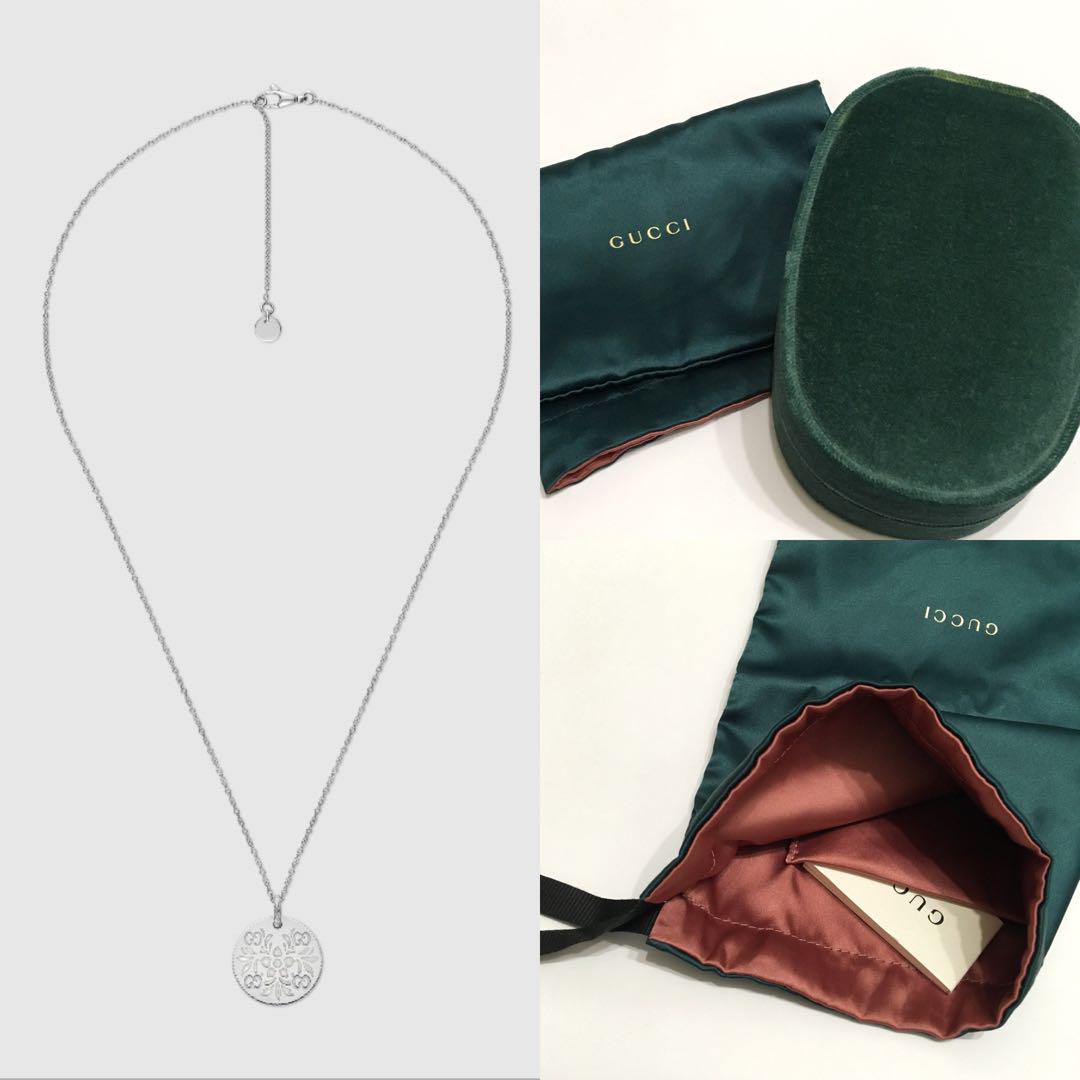 年末のプロモーション特価！ GUCCI アクセサリー ネックレス K18WG ファインジュエリー アクセサリー
