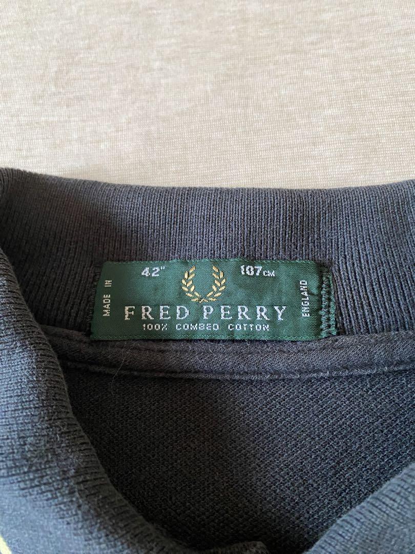 FRED PERRY フレッドペリー M12 黒×金 イギリス製 42