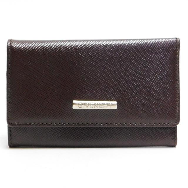 美品 GIVENCHY ジバンシィ 6連キーケース レザー 茶 スペイン製
