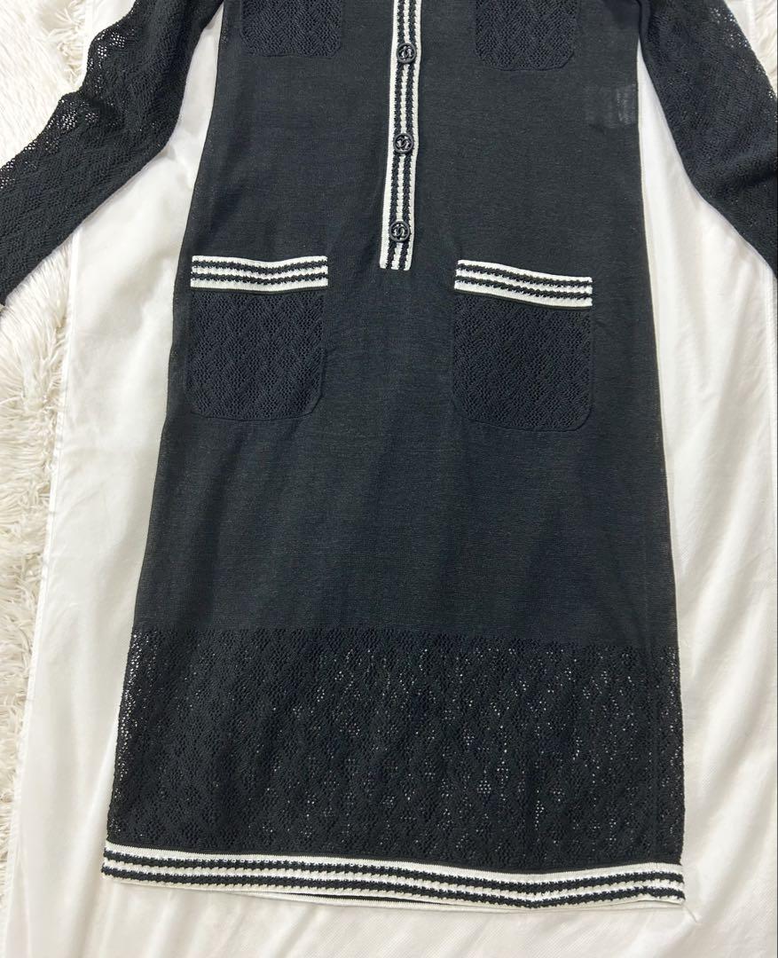 CHANEL シャネル シルク ロングワンピース 美品