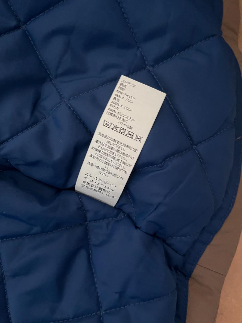 LLBean ナイロン ジャケット ダウンM REG 日本サイズL 試着のみ新品 LLBean ナイロン ジャケット ダウンM REG 日本サイズL 試着のみ新品