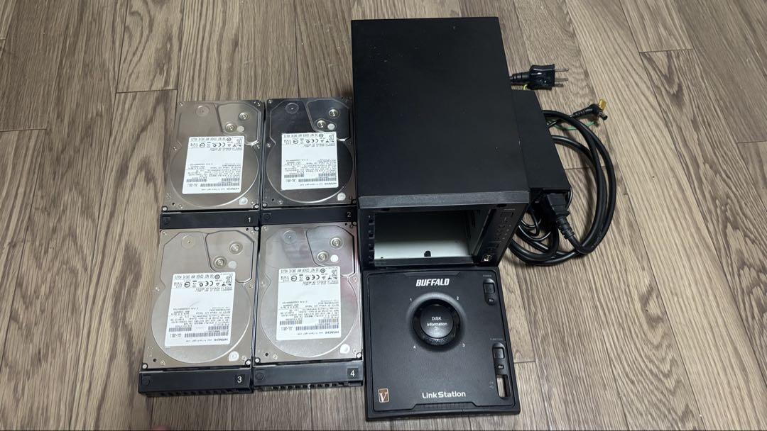 ね*美様 BUFFALO Link Station NAS 本体'(中古。HDD