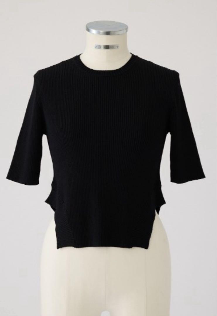 Round hem knit tops ラウンドヘムニットトップス