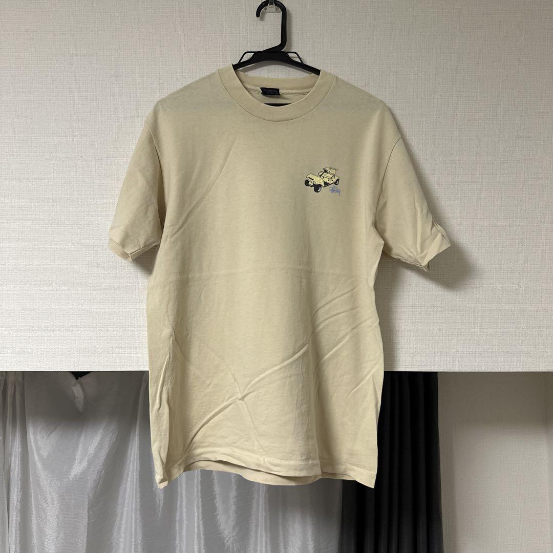 ［希少］90s old stussy Tシャツ 紺タグ　USA製　ゴルフカー