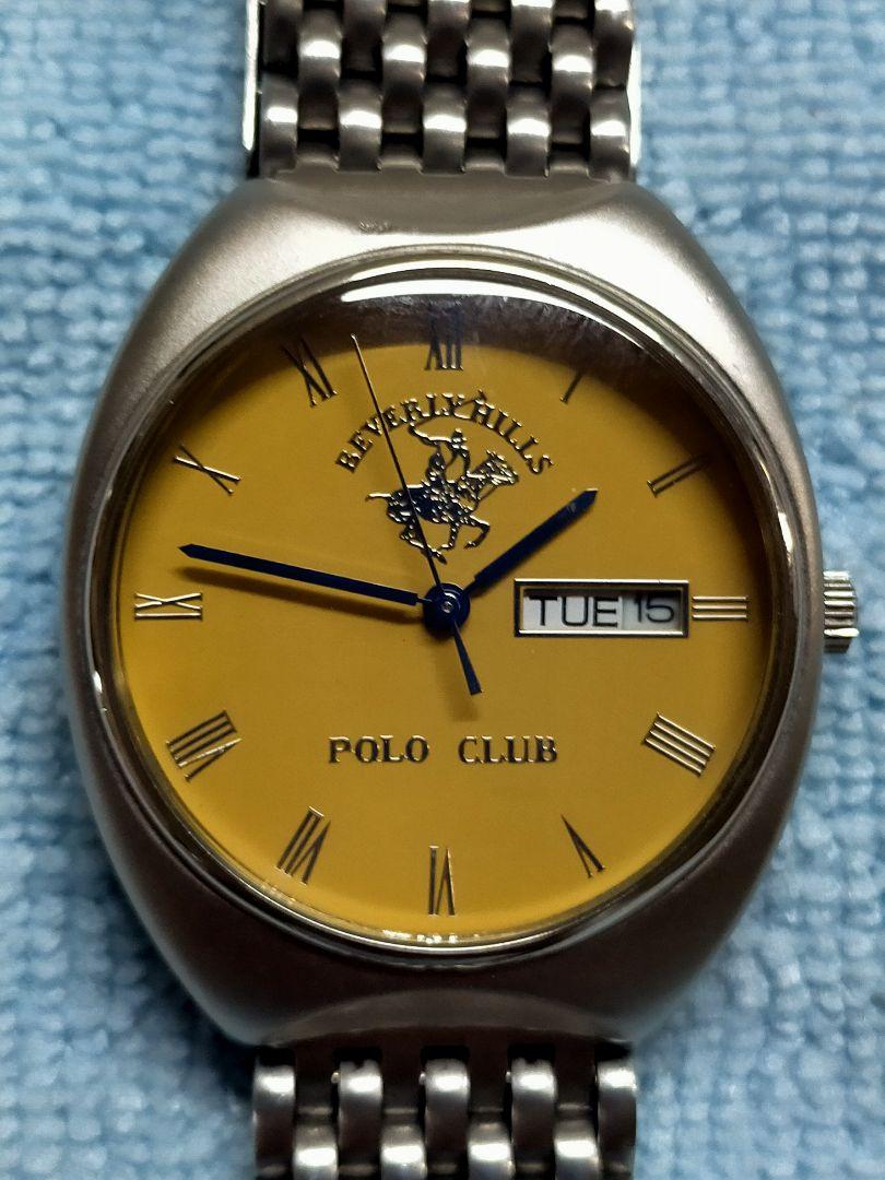 BEVERLY HILLS POLO CLUB クォーツ イエロー