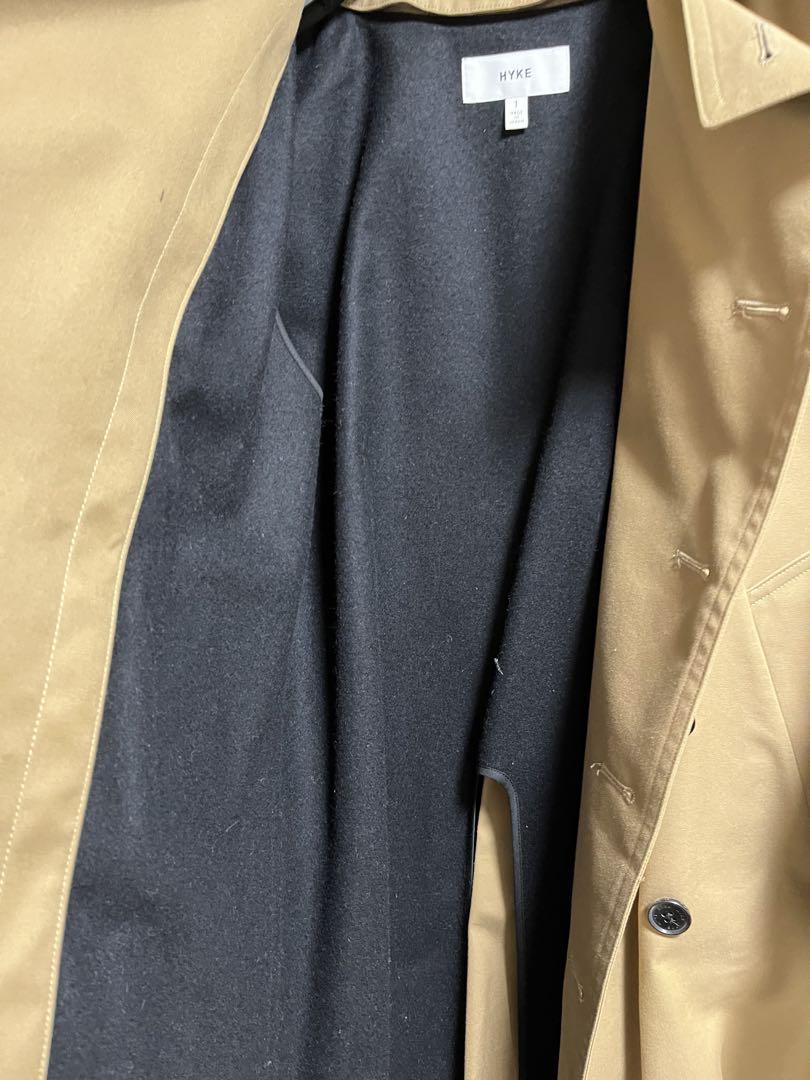 【美品】HYKE ハイク　トレンチコート　pコート　ロングコート　ベージュ