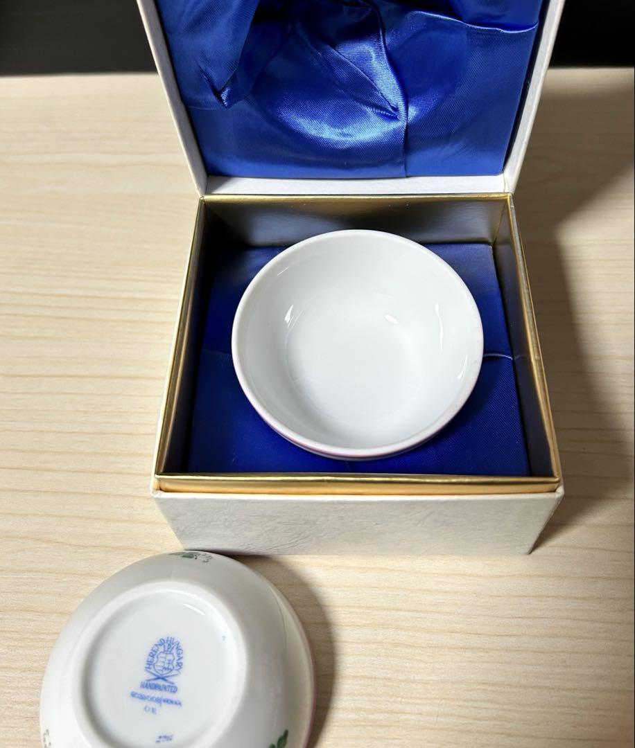 Herend ヘレンド　ウィーンの薔薇 ピンク　ボンボニエール　※未使用保管品