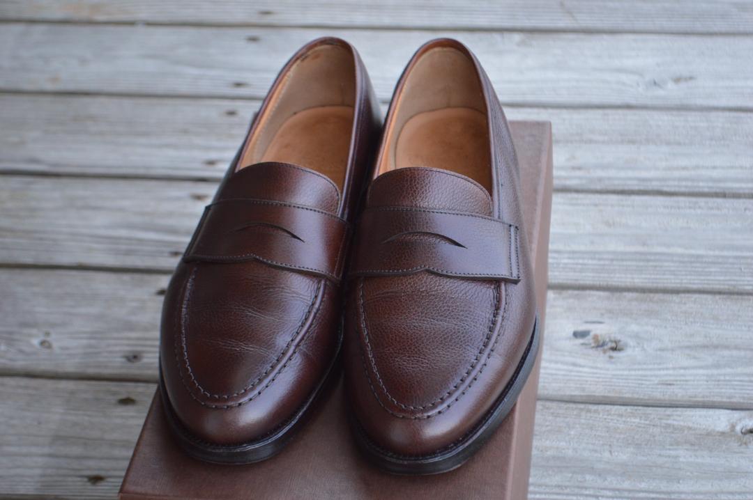 CROCKETT＆JONES MAINE 7E ダークブラウン ローファー - メルカリ