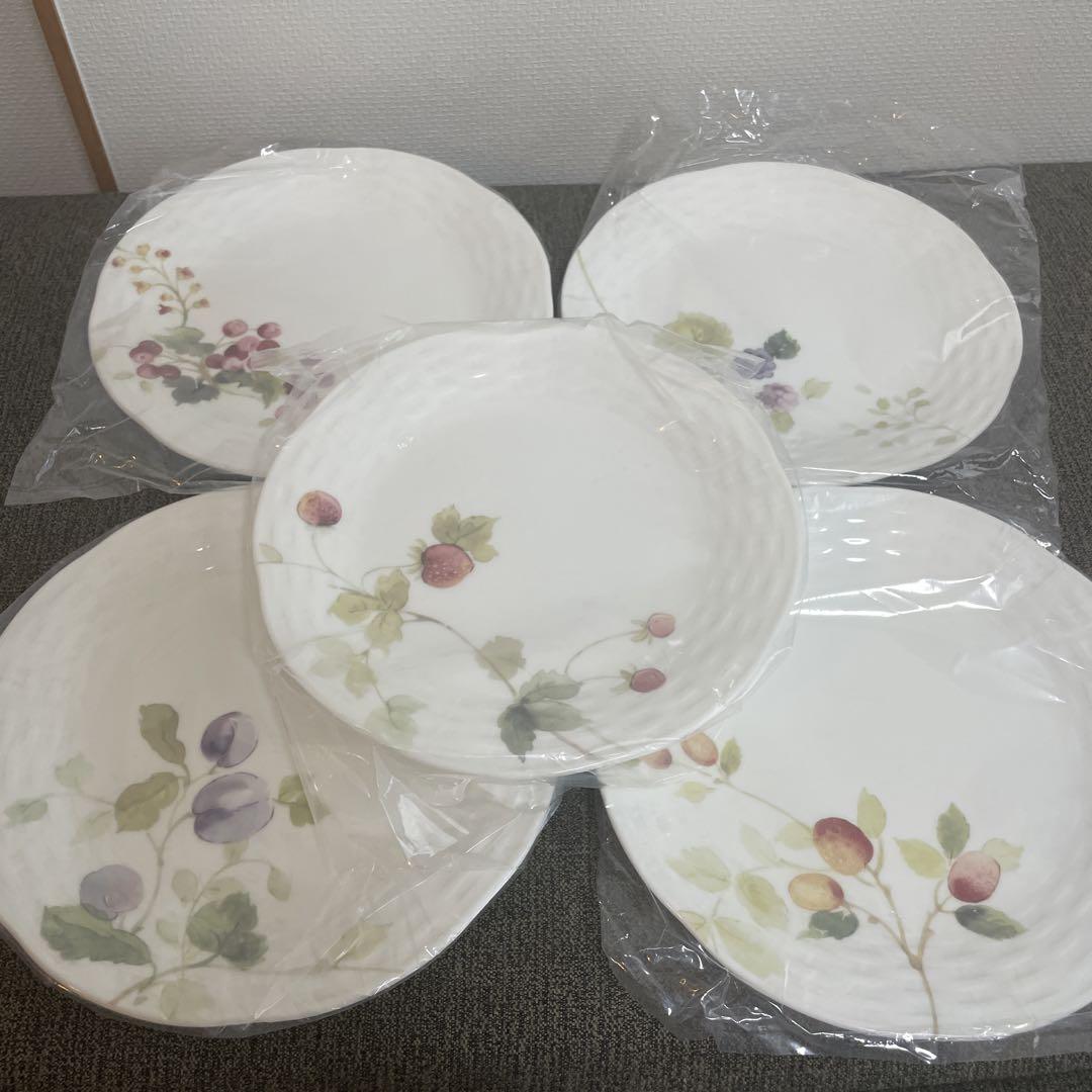 はれ様 NARUMI ナルミ 未使用 陶磁器製 果物デザイン 食器セット 5枚