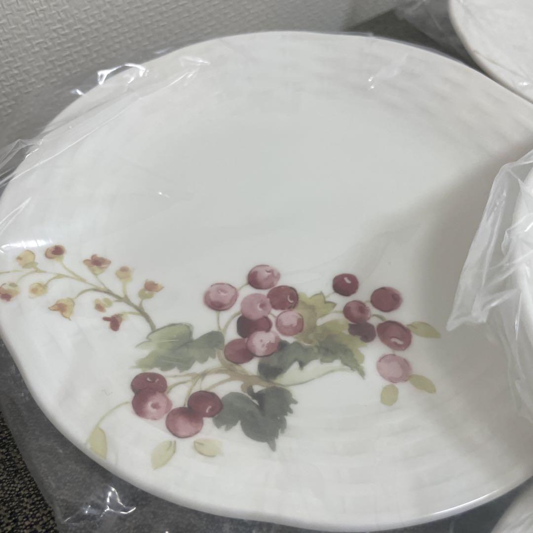 はれ様 NARUMI ナルミ 未使用 陶磁器製 果物デザイン 食器セット 5枚