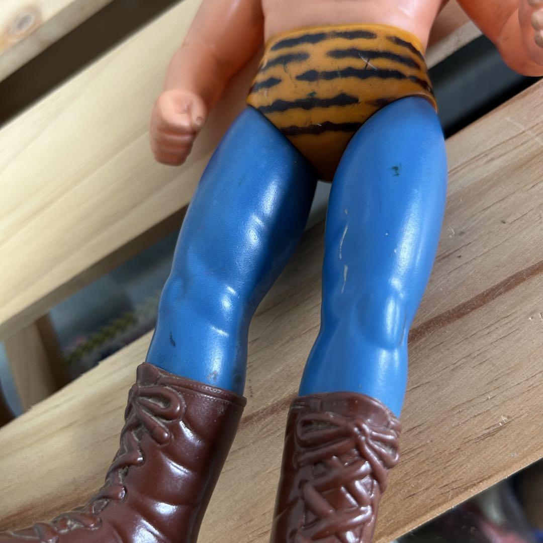 ひらパー　タイガーマスク　中嶋製作所　ソフビ　当時物　年代物
