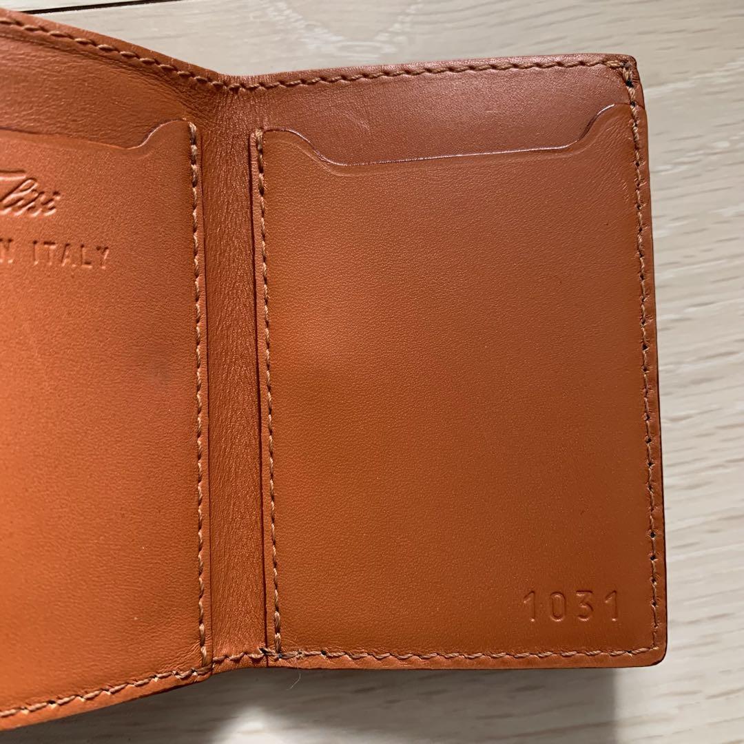 美品　Felisi 1031 ミニウォレット　折り財布　コンパクト　ネイビー