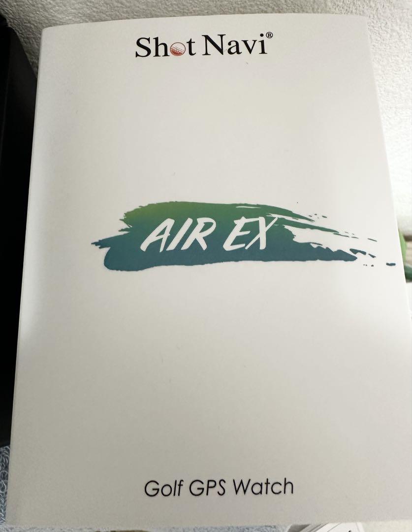 ショットナビ AIR EX 腕時計型 GPSナビ クロコダイル調ベルト