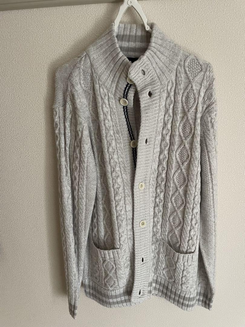 NICOLE CLUB FOR MEN グレー カーディガン