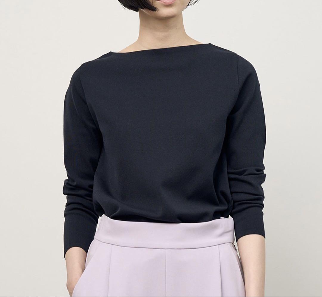 美品　 SOEJU ボートネックニットソー　L