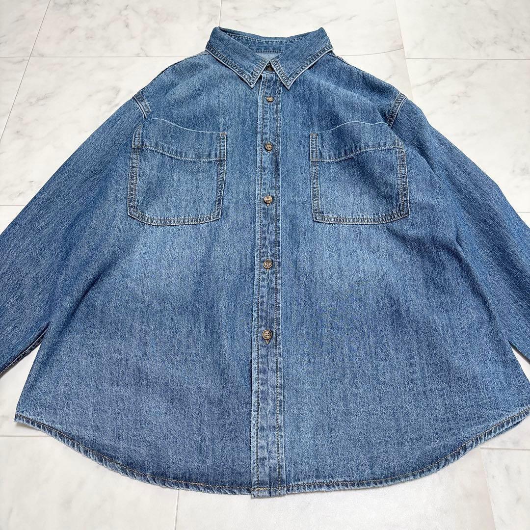 未使用品◇Spick and Span◇ライトオンスデニムシャツ◇ブルー