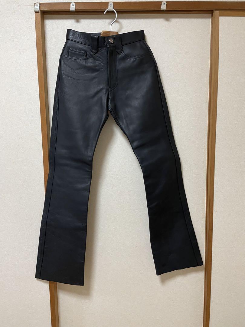 BIGTWIN ビッグツイン 牛革 レザーパンツ サイズ:29