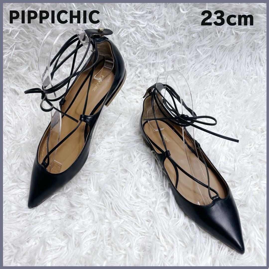 PIPPICHIC ピッピシック レースアップシューズ 23cm ブラック
