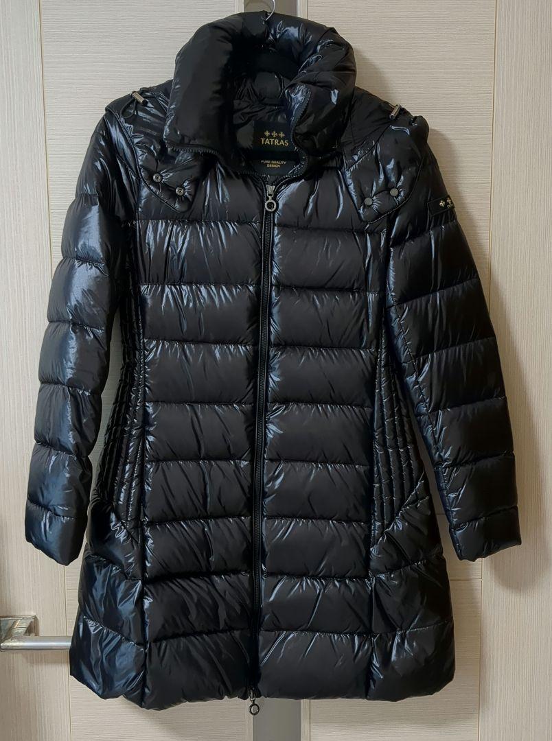 美品★タトラス BABILA ロングダウンコート ブラック L 大きいサイズ