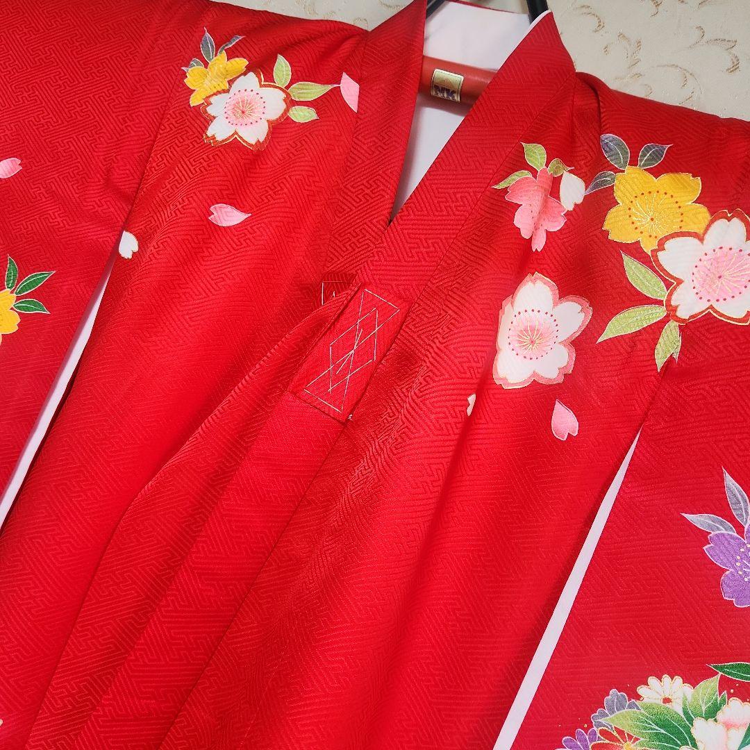 #3-016 正絹 女児 お宮参り 祝着 きもの