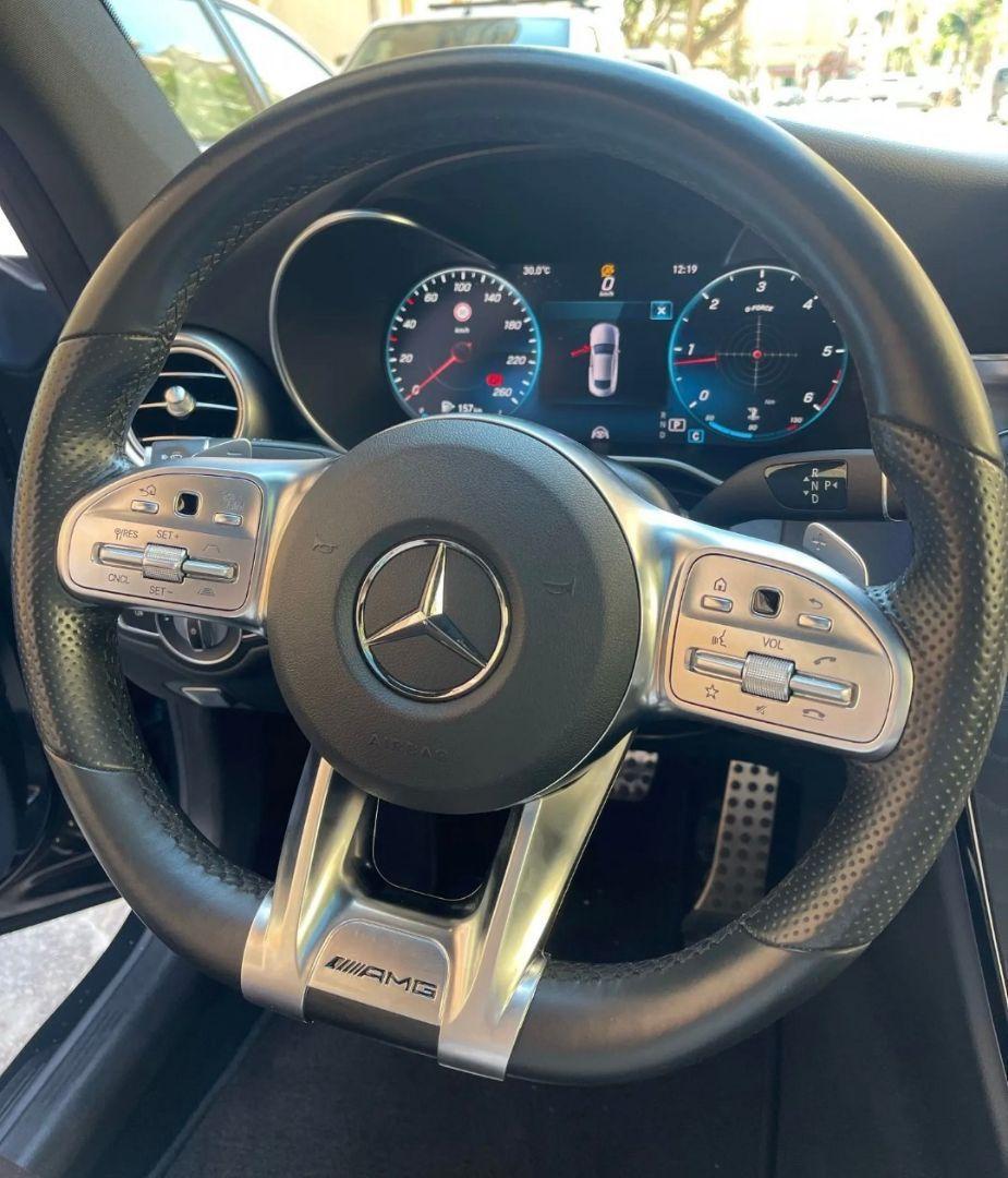 メルセデスベンツ ステアリング トリムカバー AMG ハンドル エンブレム ロゴ