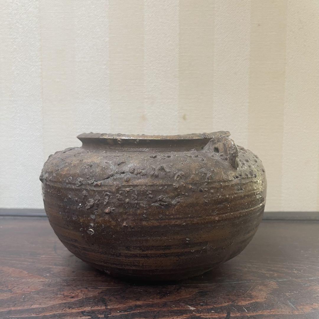 古い備前 火入れ 古民藝 丸型 古備前耳付き 古い備前 火入れ 古民藝 丸型 古備前耳付き - メルカリ