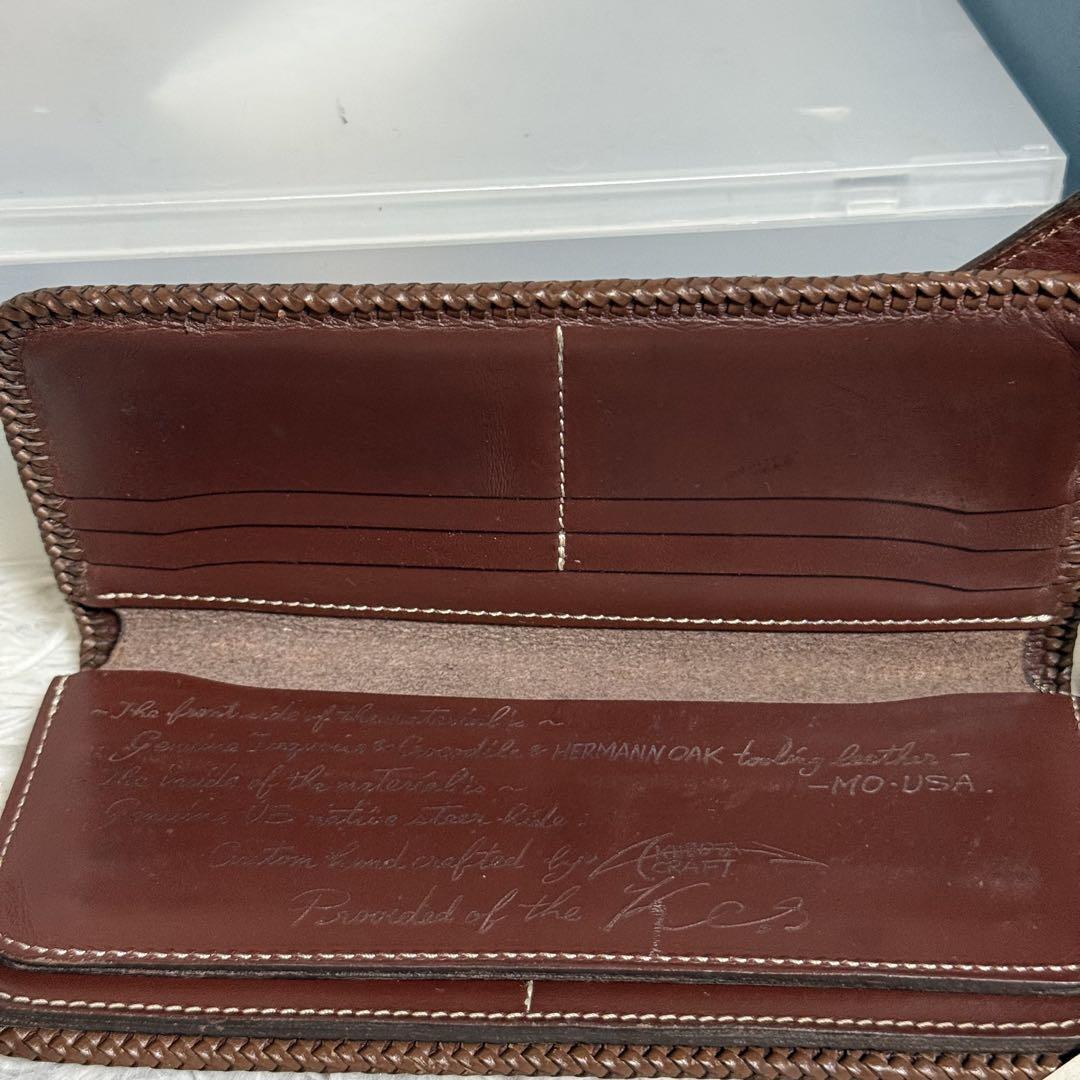 ⭐️極美品⭐️　KC’s ケーシーズ　窪田クラフト　カービングウォレット