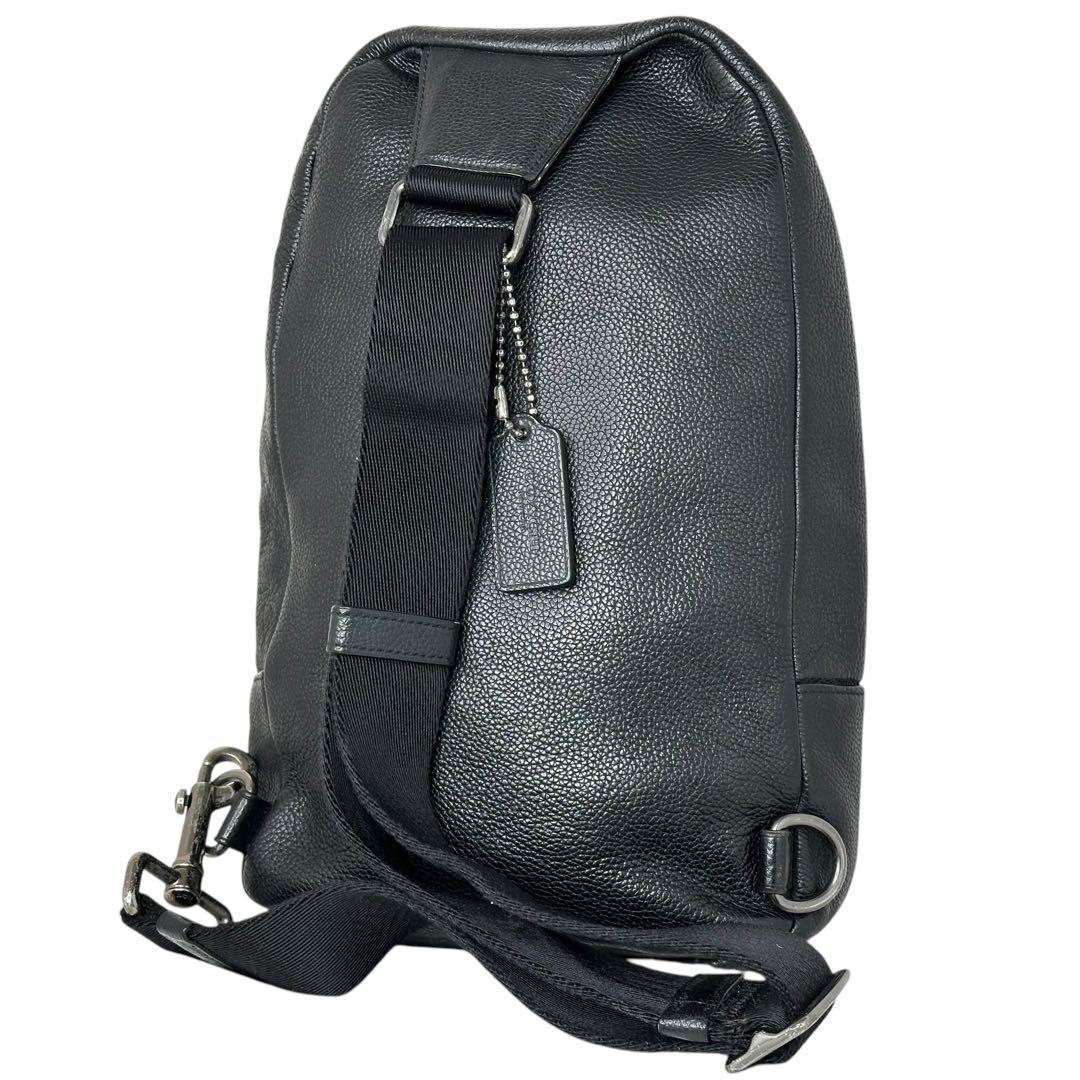 【美品】コーチ　COACH レザー　ボディバッグ　ブラック