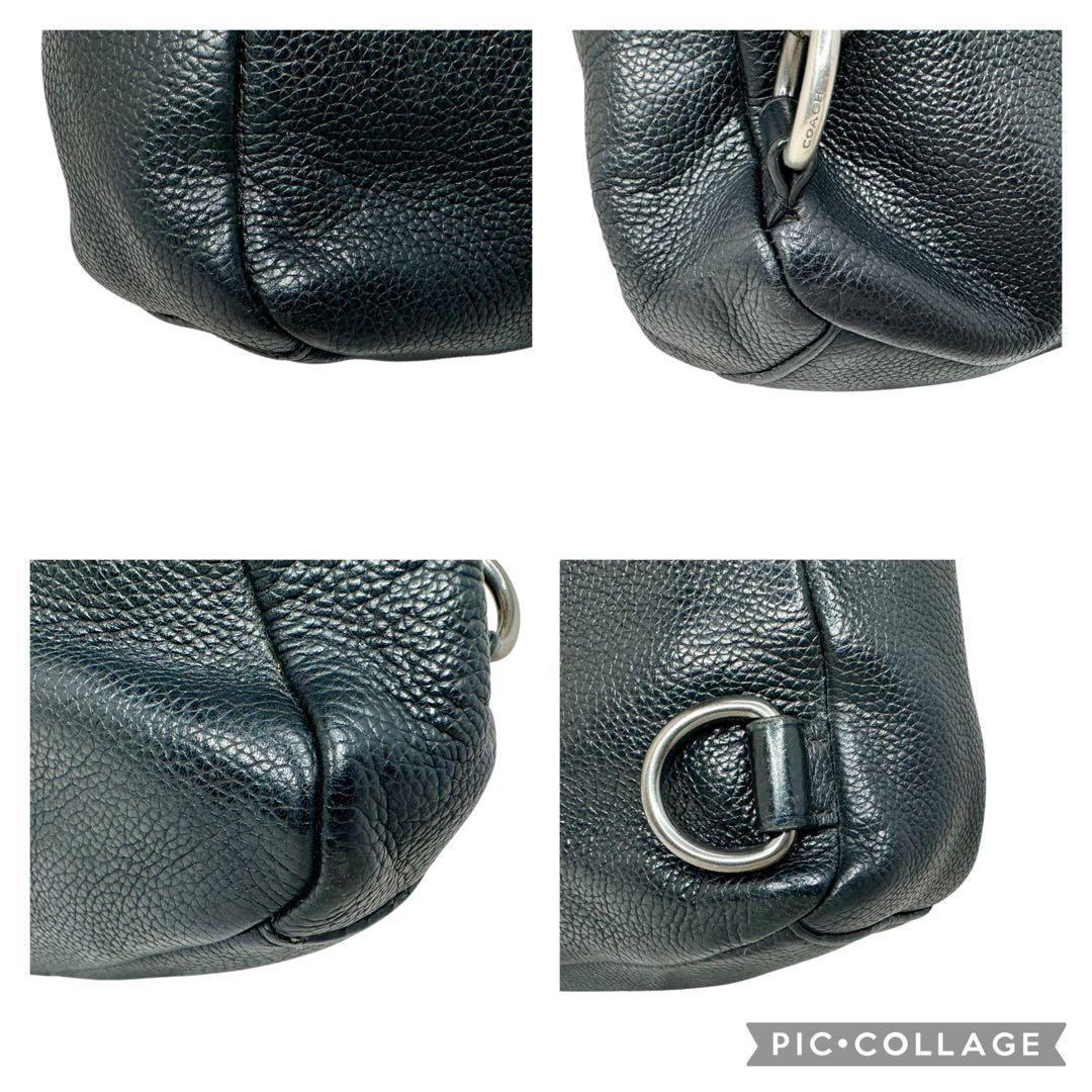 【美品】コーチ　COACH レザー　ボディバッグ　ブラック