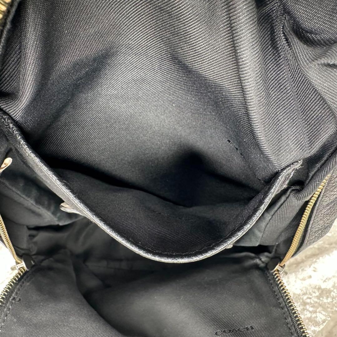 【美品】コーチ　COACH レザー　ボディバッグ　ブラック