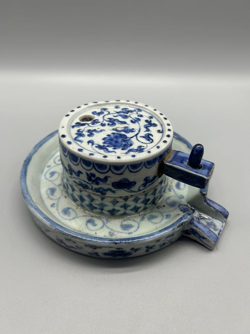 古代中国　染付き