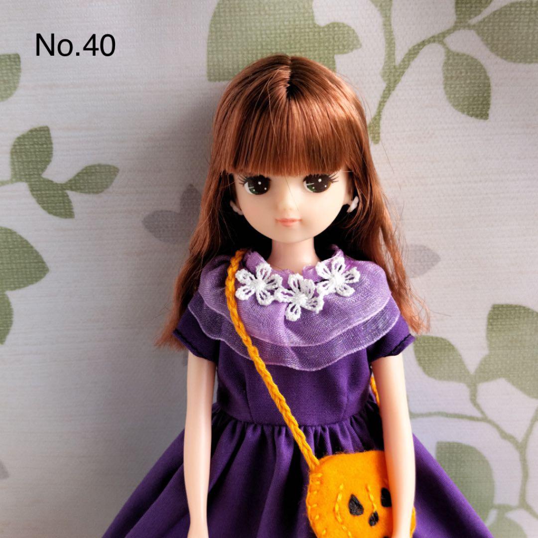 リカちゃんサイズの服40ハンドメイド ハロウィン パープルワンピース - メルカリ リカちゃんサイズの服40ハンドメイド ハロウィン パープルワンピース - メルカリ