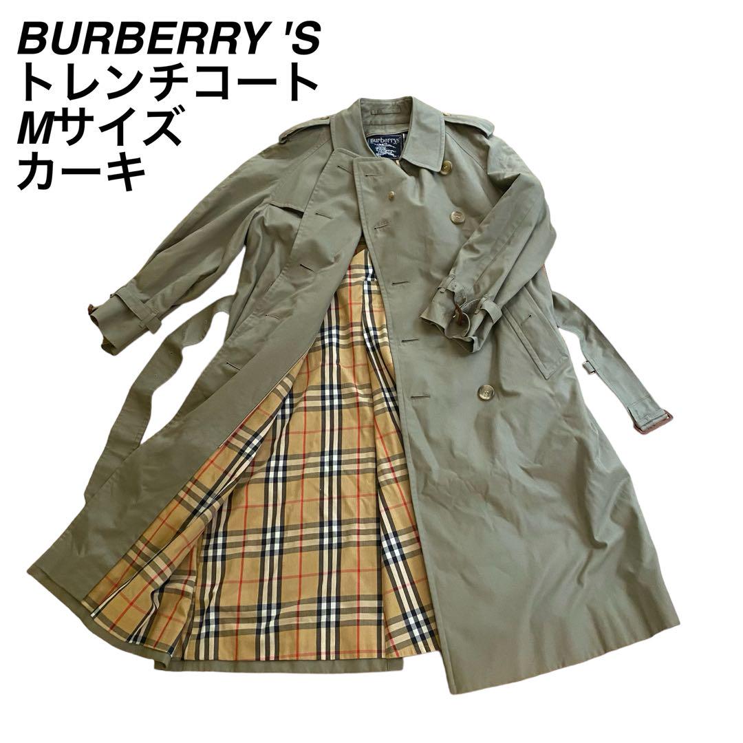 BURBERRY'S バーバリー　トレンチコート　Mサイズ　カーキ　ノバチェック