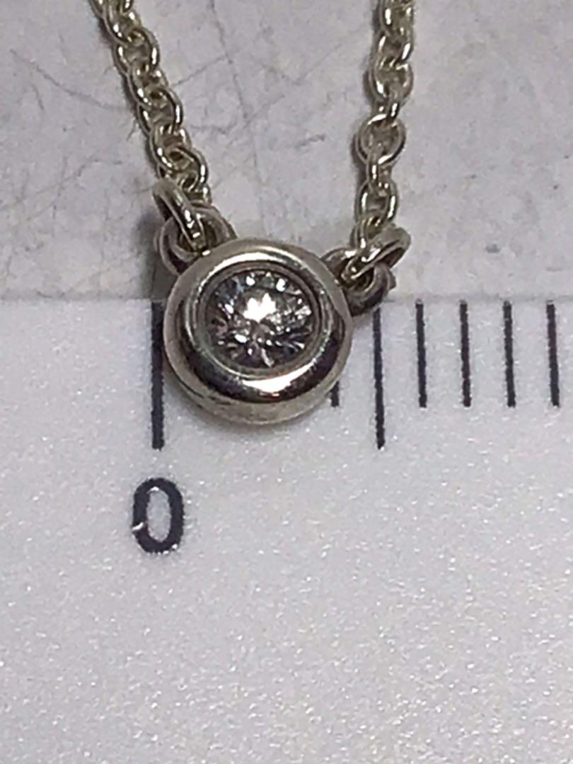 ティファニー バイザヤード ダイヤモンドネックレス 0・07CT お値下げ