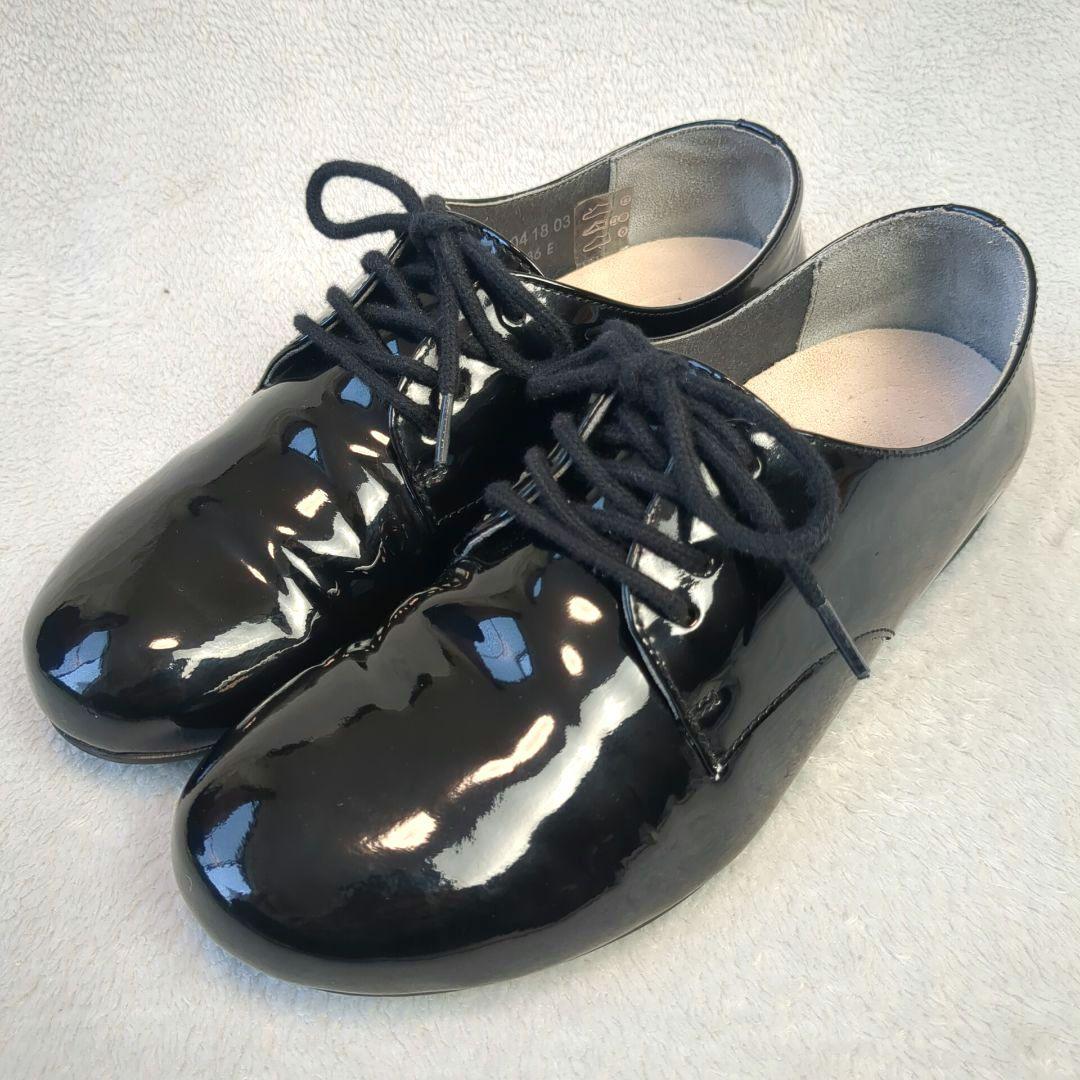 BIRKENSTOCK ソーンダース レースアップ エナメル ブラック 36