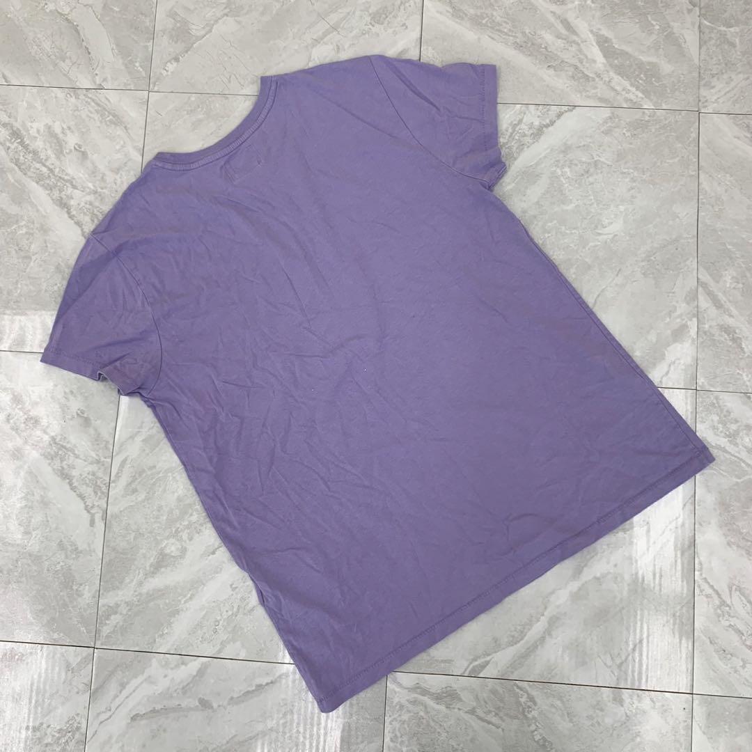 Polo Ralph Lauren Tシャツ 紫 半袖 クルーネック プリント