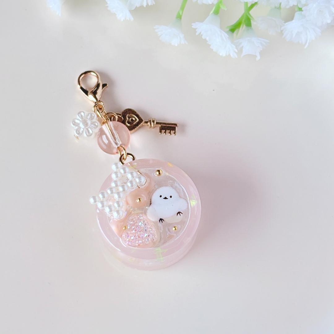 107 シャカシャカキーホルダー レジン シェイカー 2個セット