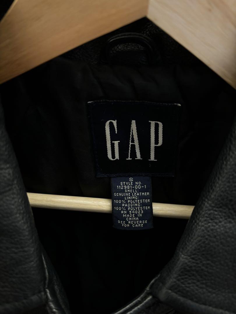 希少Sサイズ 野村訓市様モデル OLD GAP レザー カーコート 90s