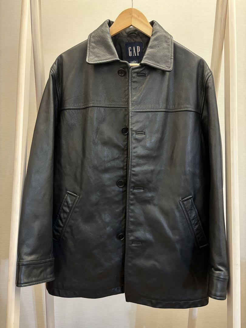 希少Sサイズ 野村訓市様モデル OLD GAP レザー カーコート 90s