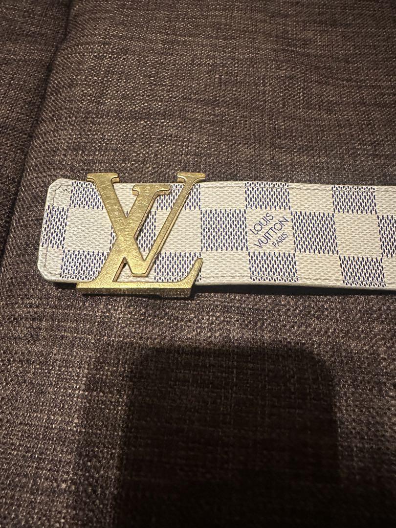 Louis Vuitton チェック柄レザーベルト