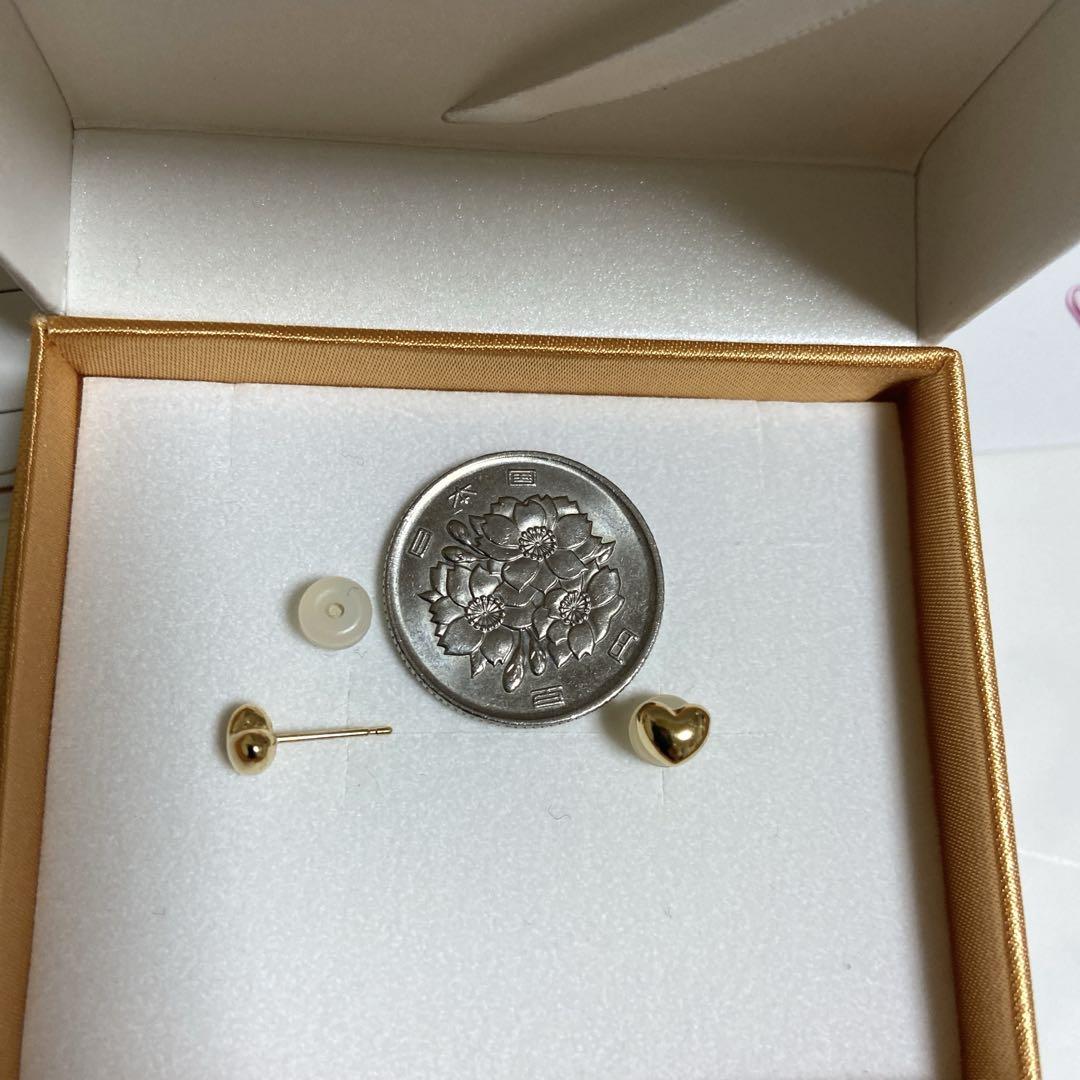 ベリテk18 ハートピアス k18刻印あり