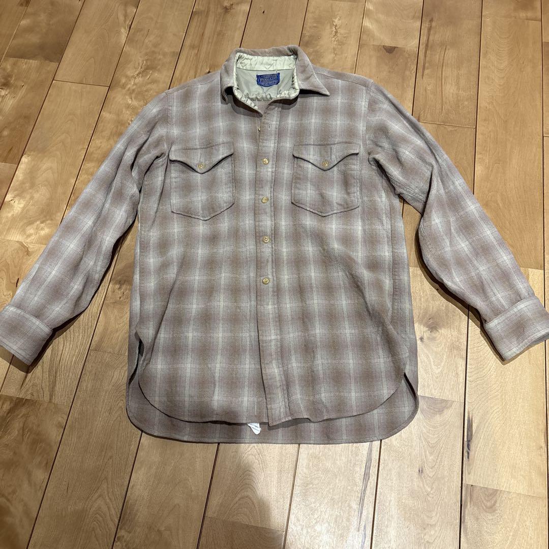 Pendleton ウール チェック柄 長袖シャツ - メルカリ