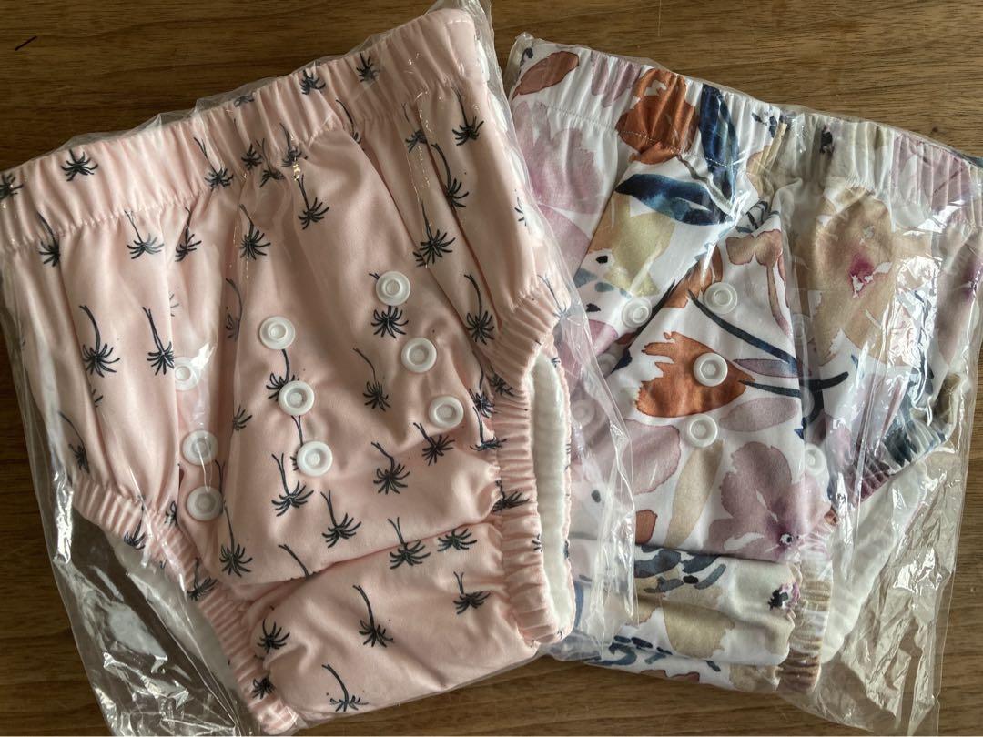 Bare and Boho 布おむつパンツタイプ2枚 インサート5枚 - おむつ用品