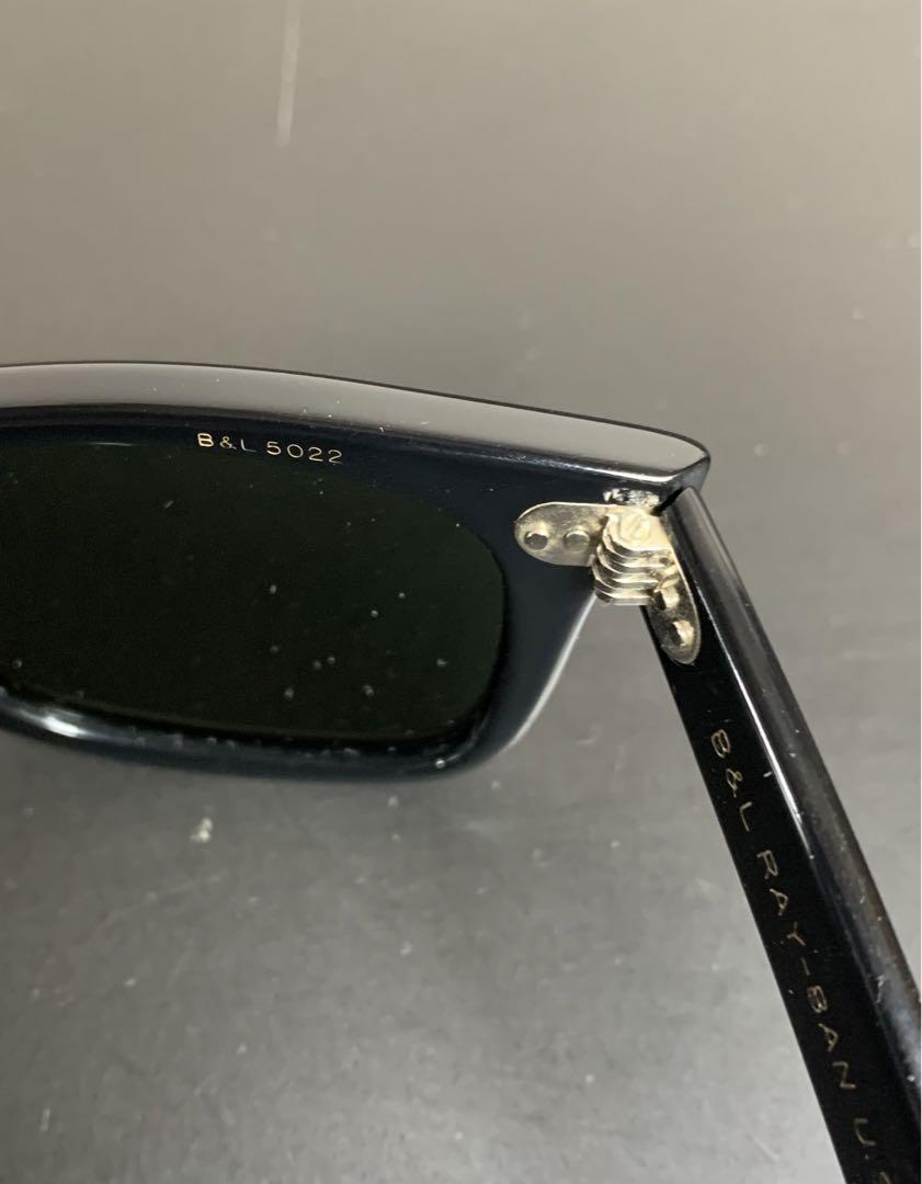 【希少美品】B&L WAYFARER USA 5022 ヴィンテージ　エボニー