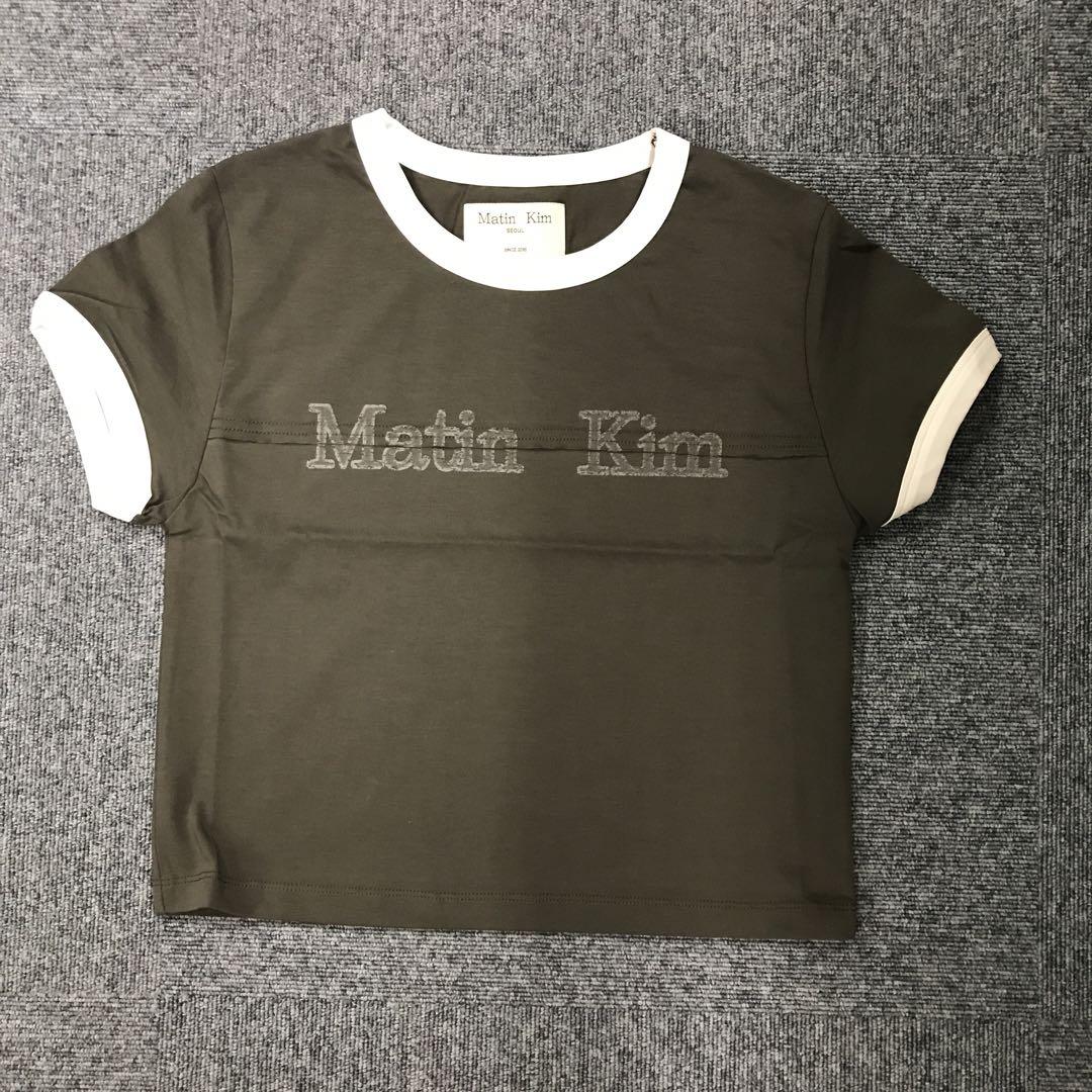 MATIN KIMLOGO CUTTED RINGER CROP TOP 新品 - メルカリ