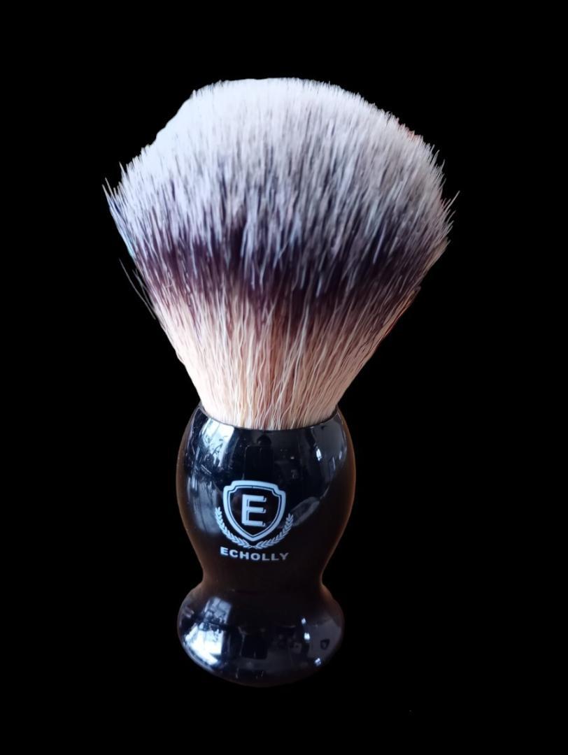 【シェービングブラシ】Ecollyブランド《ブラック》新品 ★長く愛用できます