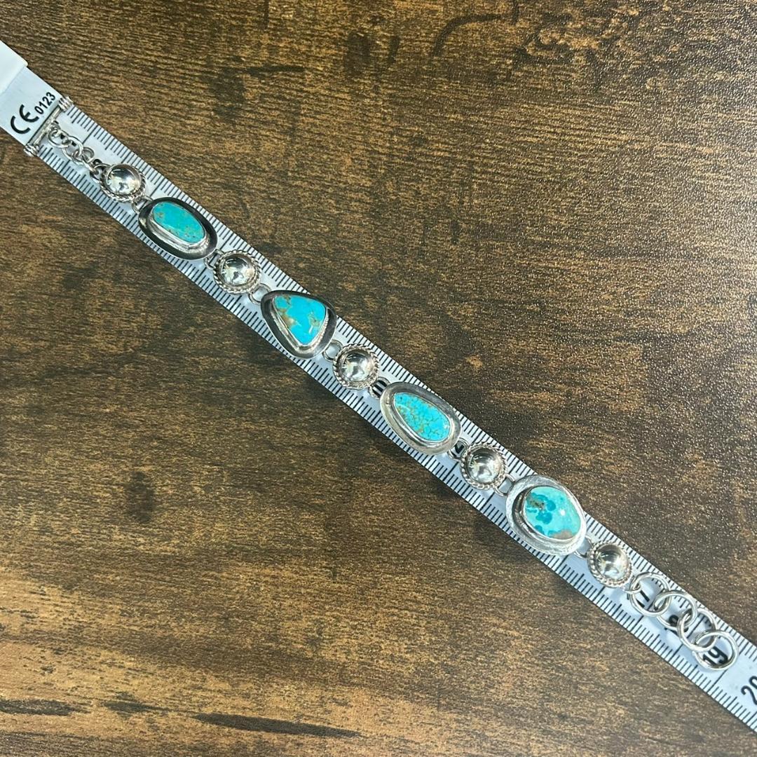 希少 メキシカンジュエリー ターコイズ ブレスレット シルバー925 タスコ 希少 メキシカンジュエリー ターコイズ ブレスレット シルバー