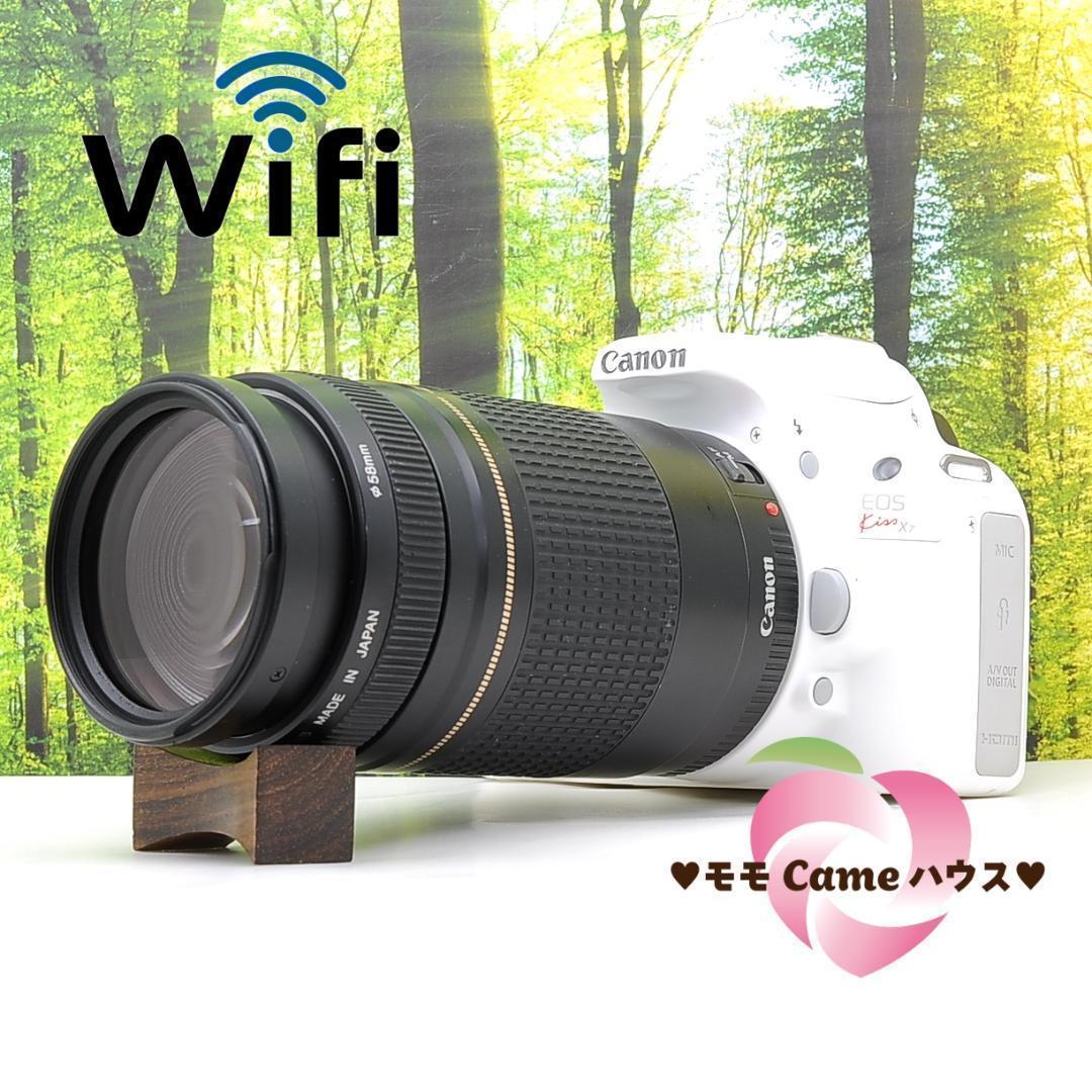 Canon EOS Kiss X7 超望遠レンズセット♡スマホ転送OK スマホ転送セット☆Canon Kiss X7 超望遠レンズ♪スポーツ撮影に