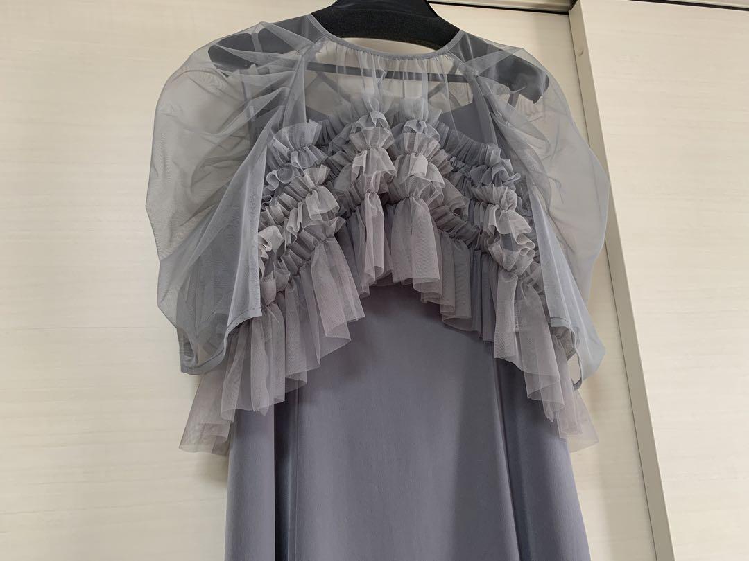 LE'RURE  リルアー　Ruffle tulle airy ドレス　お呼ばれ