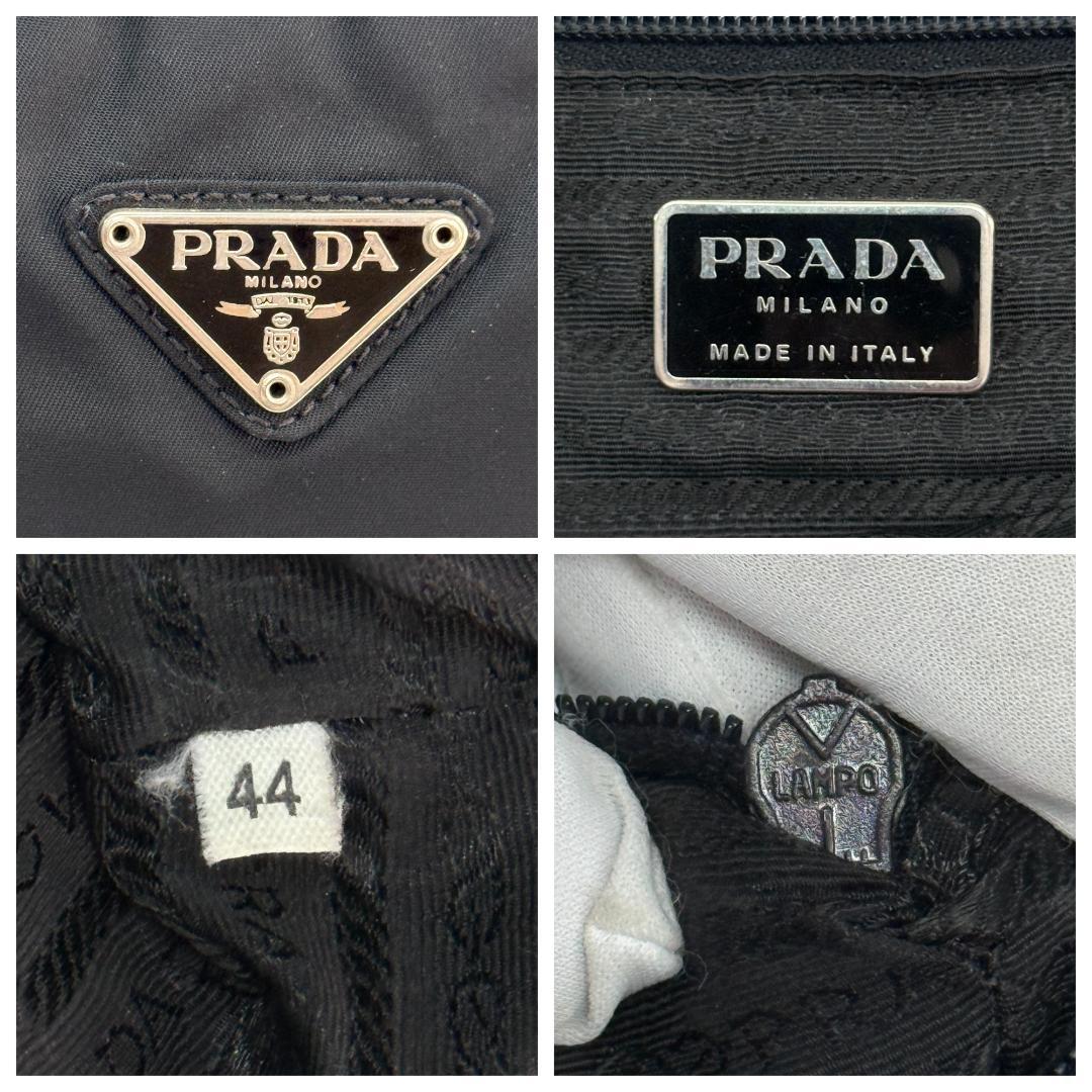 美品 PRADA トートバッグ ハンドバッグ トライアングルロゴ テスート白タグ